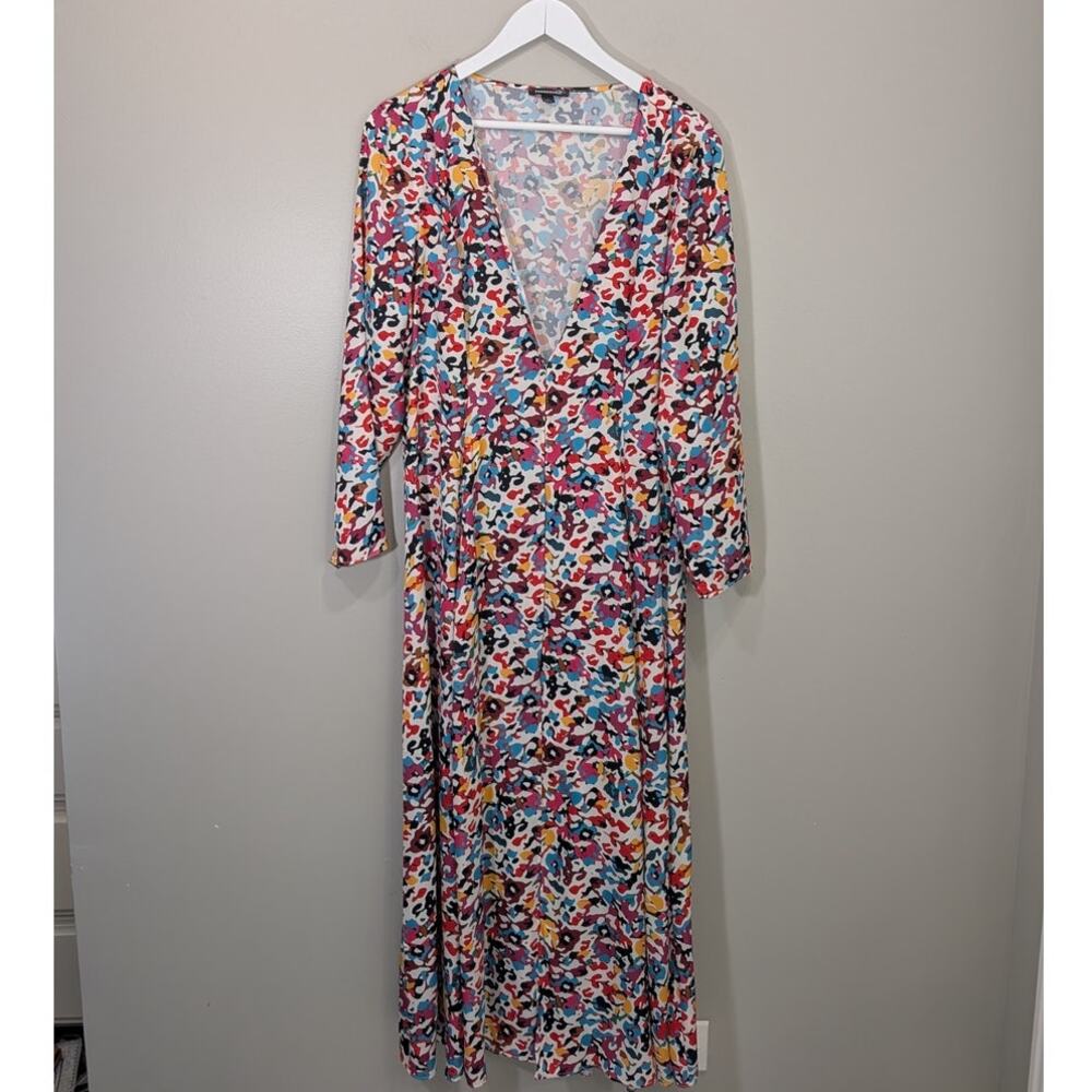 Summersalt Dress Coverup Kaftan Resort Beach Quiet Luxury Bold Bright - Size M